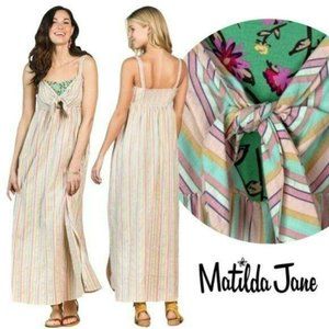 Matilda Jane Multicolor Striped Maxi Dress